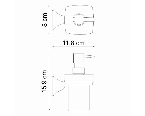 Дозатор для жидкого мыла WasserKRAFT K-2599