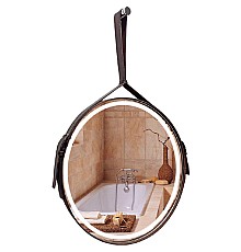 Зеркало Silver Mirrors Kapitan Light 51 LED-00002331 с подсветкой Коричневое с ИК-сенсором
