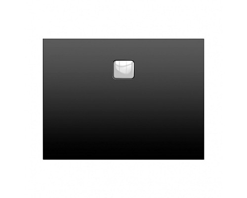 Акриловый душевой поддон Riho 406 120x80 черный матовый, накладка хром DC161700000000S