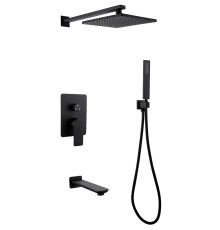 Душевая система ABBER Weiss Insel AF8017B черная матовая