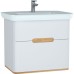Тумба с раковиной Vitra Sento 78 60824 подвесная Белая