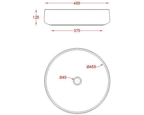 Раковина-чаша Artceram Cognac 48 COL002 15 00 Grigio oliva