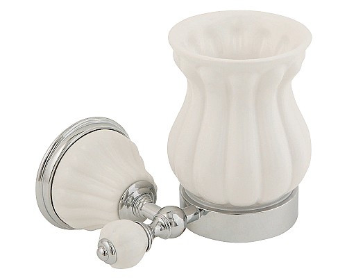 Стакан для зубных щеток Migliore Olivia 17506 Белый Хром