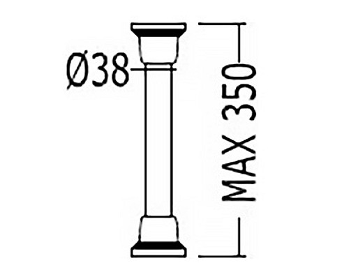 Патрубок для унитаза Devon&Devon Westminster/New Etoile/Rose IBACZWESOT Светлое золото