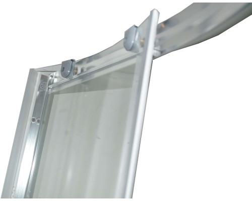 Душевой уголок Parly 90x90 Z9011 профиль Хром стекло прозрачное с рисунком