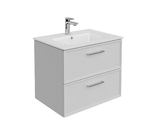 Тумба под раковину Kerama Marazzi PIANO Classic подвесная с ящиками 65, белый матовый