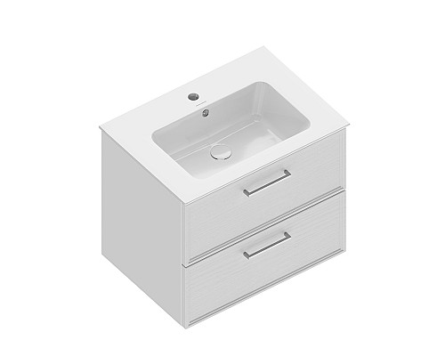 Тумба под раковину Kerama Marazzi PIANO Classic подвесная с ящиками 65, белый матовый