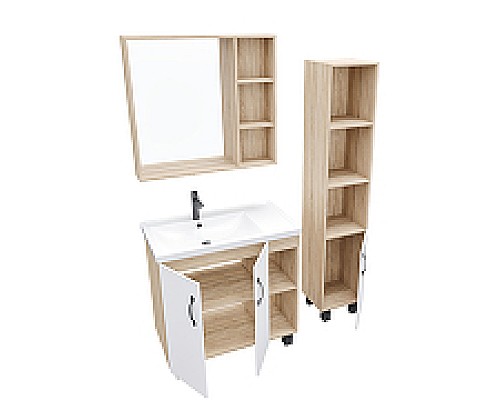 Зеркало со шкафом Grossman Флай 80 208001 Дуб сонома