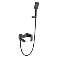 Смеситель для ванны с ручным душем Grocenberg GB8007 Черный матовый