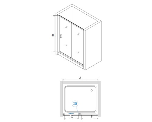 Душевая дверь RGW Passage PA-016B 180 350801618-14 профиль Черный стекло прозрачное