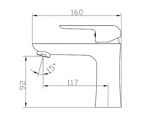 Смеситель для раковины KAISER Glory 69211