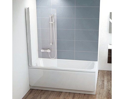 Шторка для ванны Ravak CVS1 7QR40C00Z1 80 R блестящий стекло