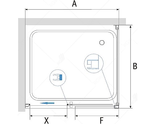 Душевой уголок RGW Passage PA-76 170х80 35087678-11 профиль Хром стекло прозрачное