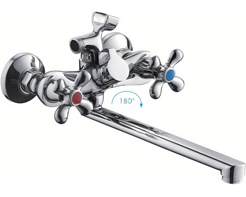 Смеситель для ванны Frap H731 F22731-B универсальный Хром