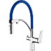 Смеситель для кухни Lemark Comfort LM3074C-Blue Хром Синий