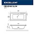 Ванна Excellent Pryzmat Slim 180x80