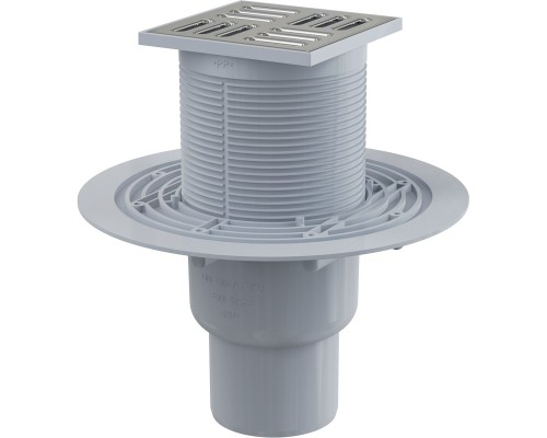 Душевой трап AlcaPlast APV6411 выпуск прямой, гидрозатвор мокрый