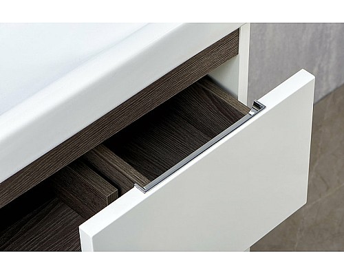 Тумба под раковину Aquaton Рене 56 1A258501NRC80 подвесная Белая Грецкий орех