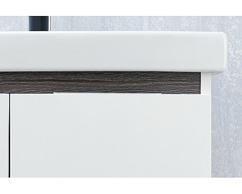 Тумба под раковину Aquaton Рене 56 1A258501NRC80 подвесная Белая Грецкий орех