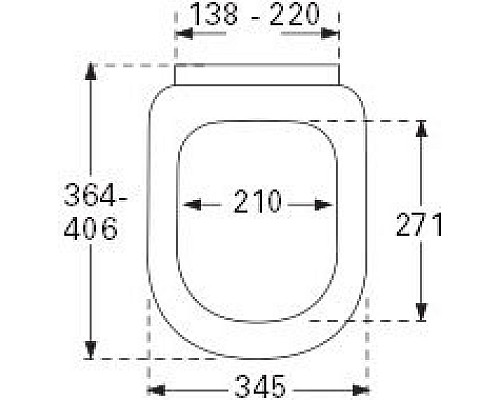 Крышка-сиденье Villeroy & Boch Subway 2.0 9M69 S101 с микролифтом, петли хром