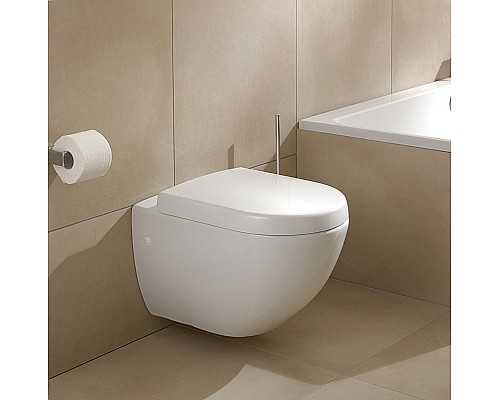 Крышка-сиденье Villeroy & Boch Subway 2.0 9M69 S101 с микролифтом, петли хром