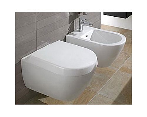 Крышка-сиденье Villeroy & Boch Subway 2.0 9M69 S101 с микролифтом, петли хром