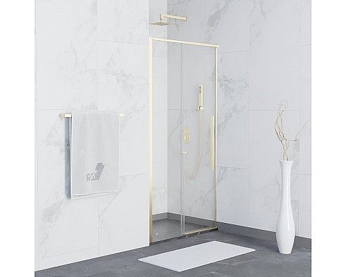 Душевая дверь RGW Stilvoll SV-12G 100 32321210-16 профиль Золото стекло прозрачное