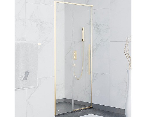 Душевая дверь RGW Stilvoll SV-12G 100 32321210-16 профиль Золото стекло прозрачное