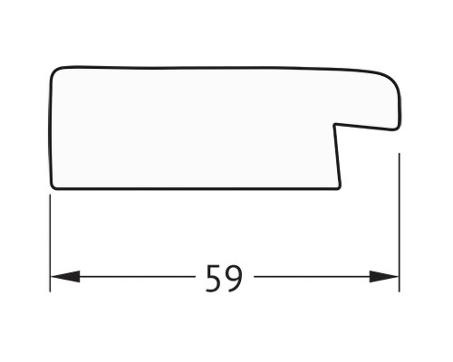 Зеркало Evoform Definite 74х74 BY 0668 в багетной раме - Травленое золото 59 мм
