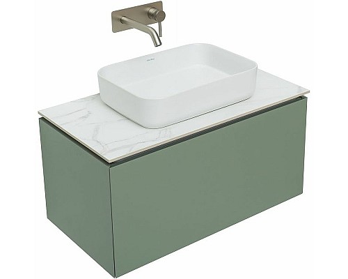 Тумба под раковину Allen Brau Infinity 85 1.21002.CGM подвесная Олива матовая