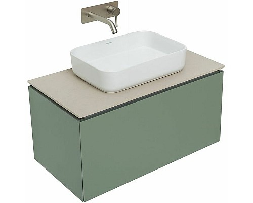 Тумба под раковину Allen Brau Infinity 85 1.21002.CGM подвесная Олива матовая