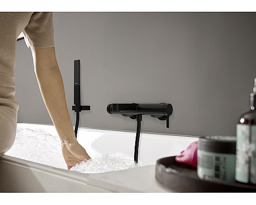 Смеситель для ванны Hansgrohe Finoris 76420670 Черный матовый