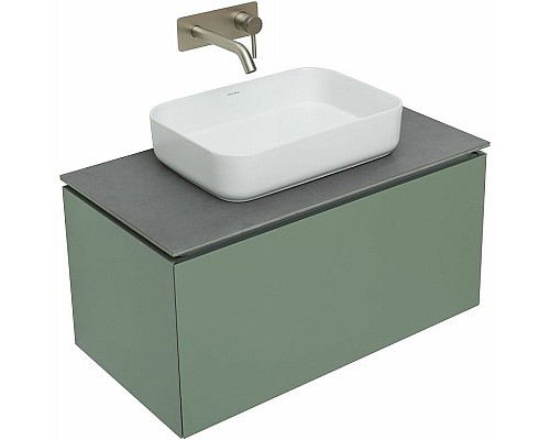 Тумба под раковину Allen Brau Infinity 85 1.21002.CGM подвесная Олива матовая