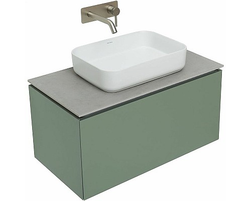 Тумба под раковину Allen Brau Infinity 85 1.21002.CGM подвесная Олива матовая