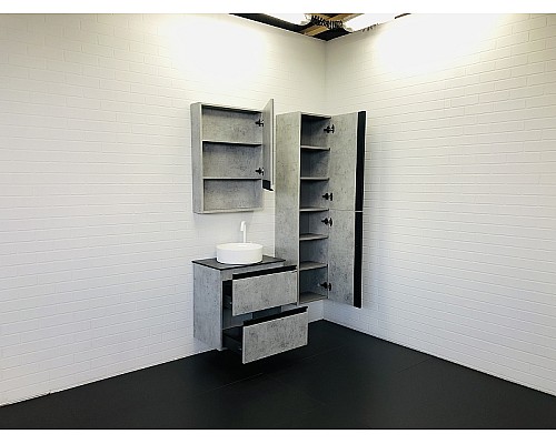 Тумба с раковиной Comforty Эдинбург 60-2 00-00005701 подвесная Бетон светлый