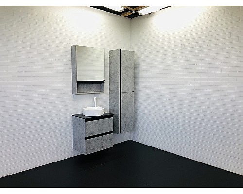 Тумба с раковиной Comforty Эдинбург 60-2 00-00005701 подвесная Бетон светлый