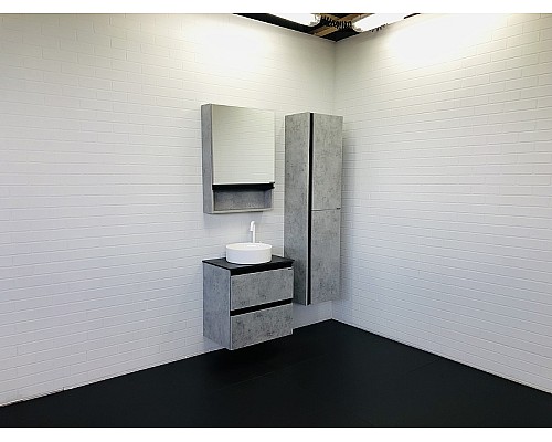 Тумба с раковиной Comforty Эдинбург 60-2 00-00005701 подвесная Бетон светлый