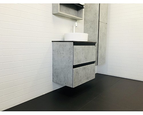 Тумба с раковиной Comforty Эдинбург 60-2 00-00005701 подвесная Бетон светлый