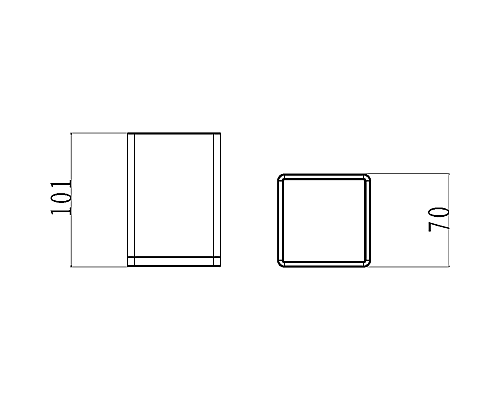 Стакан для зубных щеток Boheme 10961-B-CR Черный Хром