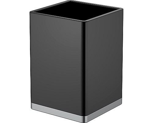 Стакан для зубных щеток Boheme 10961-B-CR Черный Хром