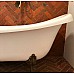 Ванна из искусственного камня Castone Даллас King 175x80 Белая ножки Бронза
