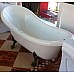 Ванна из искусственного камня Castone Даллас King 175x80 Белая ножки Бронза