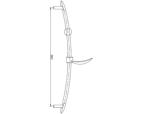 Душевая штанга Haiba HB8002 Хром