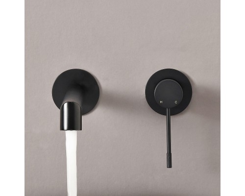 Смеситель для раковины Vincea Desire VBFW-1D1MB Черный матовый