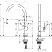 Смеситель для кухни Hansgrohe Talis M54 Черный матовый