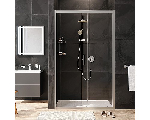 Душевая дверь AM.PM Gem 120 W90G-120-1-195MT профиль Хром матовый стекло прозрачное