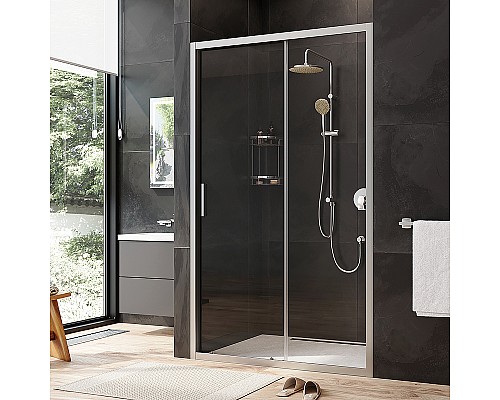 Душевая дверь AM.PM Gem 120 W90G-120-1-195MT профиль Хром матовый стекло прозрачное