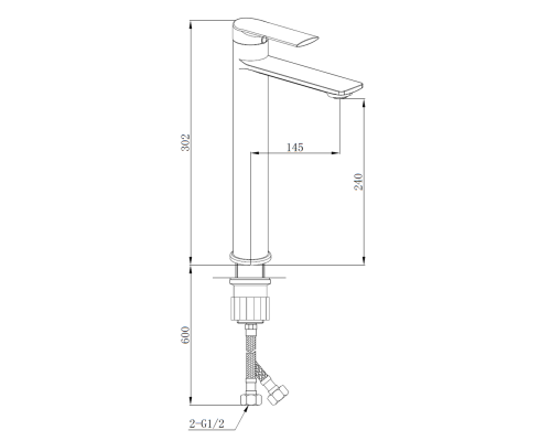 Смеситель для раковины Boch Mann Mimi BM8592 Хром