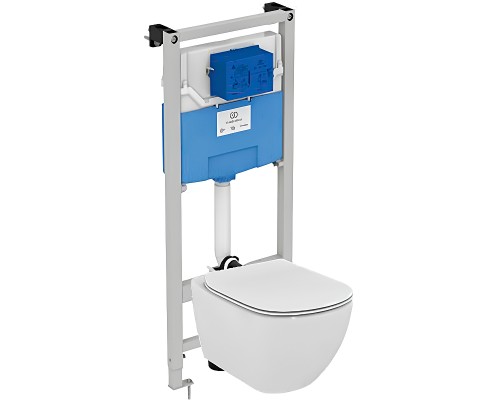 Комплект унитаза с инсталляцией Ideal Standard Tesi T355101PT15 с сиденьем Микролифт