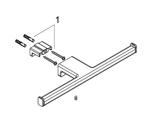 Держатель туалетной бумаги Hansgrohe AddStoris 41748340 двойной Шлифованный черный хром